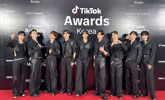 THE BOYZ在《2025年TikTok頒獎典禮》上獲最佳表演獎。 THE BOYZ官方X圖片