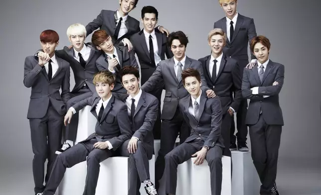 EXO在2012年以12人陣容出道。網上圖片