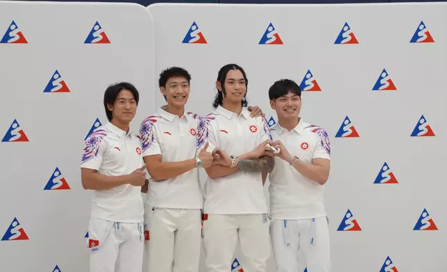 男重（左起）：劉昊峯、方凱申、何瑋桁、吳浩天。巴士的報記者攝