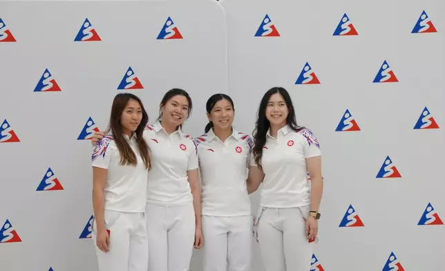 女佩（左起）：劉綺程、薛雅齊、梁洛文、朱詠翹。巴士的報記者攝