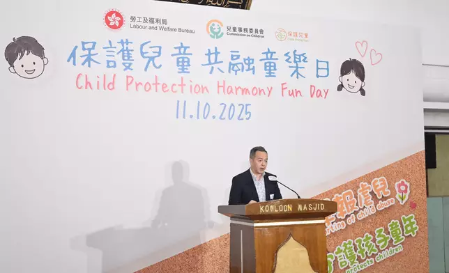 周一鳴孫玉菡致辭。 政府新聞處圖片