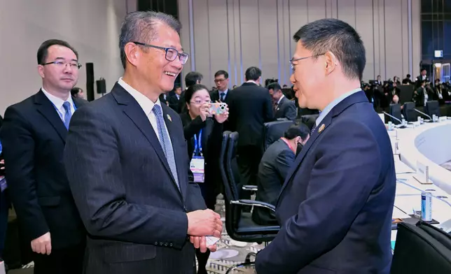 ​財政司司長在韓國仁川出席亞太經合組織財長會議。 政府新聞處圖片