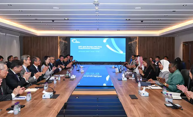 財政司司長繼續率團在沙特阿拉伯訪問（附圖／短片） 政府新聞處圖片