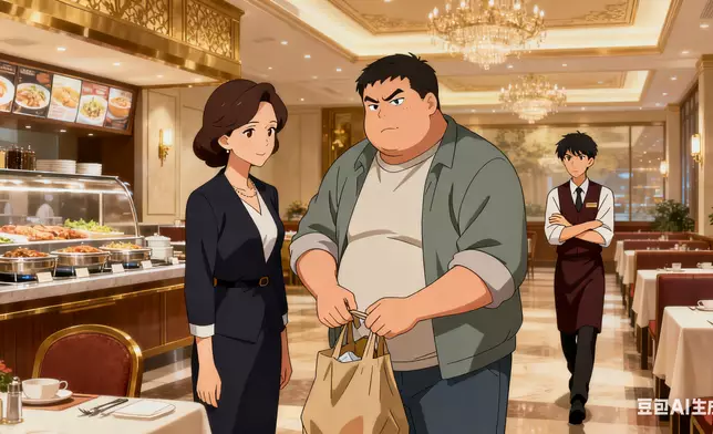 早前荃灣千海水產放題「雌雄神偷」打包食材斷正引起全城熱話。示意圖AI生成圖片