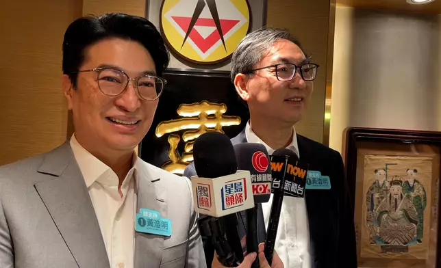 李家誠（左）、黃浩明（右）。巴士的報記者攝