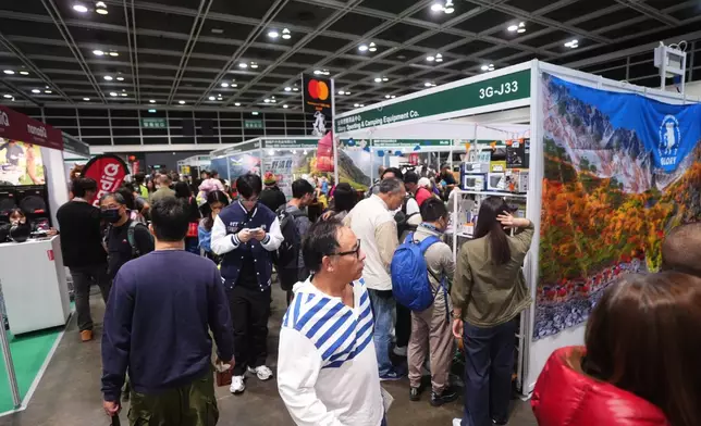香港戶外用品及運動博覽展示戶外運動及相關產品的最新趨勢，展品涵蓋各類運動用品、裝備、行山露營及運動治療產品。資料圖片