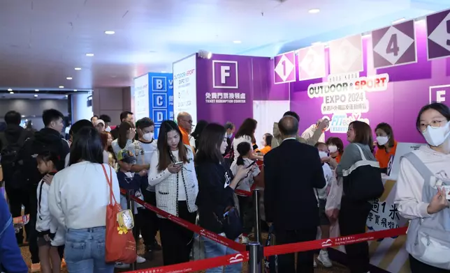 香港戶外用品及運動博覽展示戶外運動及相關產品的最新趨勢，展品涵蓋各類運動用品、裝備、行山露營及運動治療產品。資料圖片