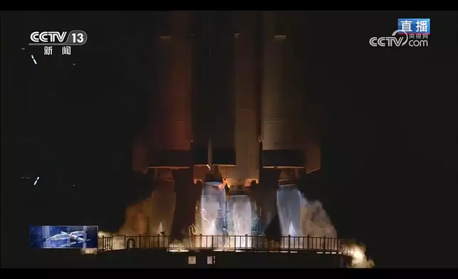 點火。央視截圖