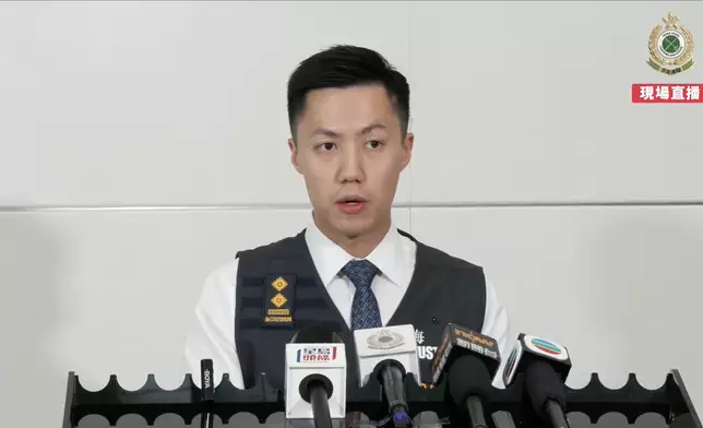 海關偵破一宗販毒案，檢獲35公斤氯胺酮，市值1600萬元，拘1人。海關fb視頻截圖