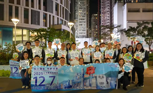 黃元山北角派傳單籲12月7投票。黃元山社交平台圖片