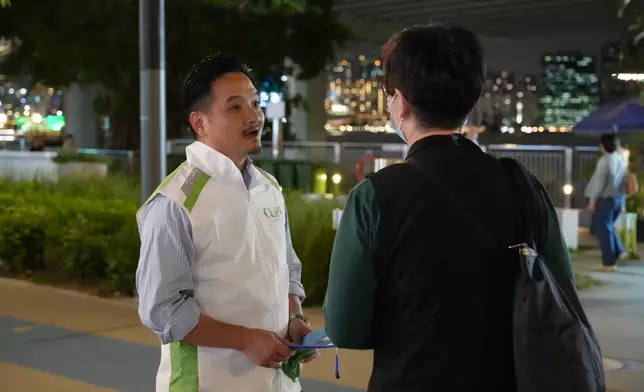 黃元山北角派傳單籲12月7投票。黃元山社交平台圖片