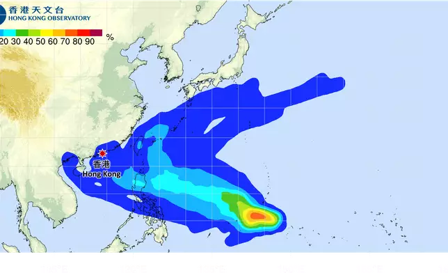 天氣。香港天文台圖片