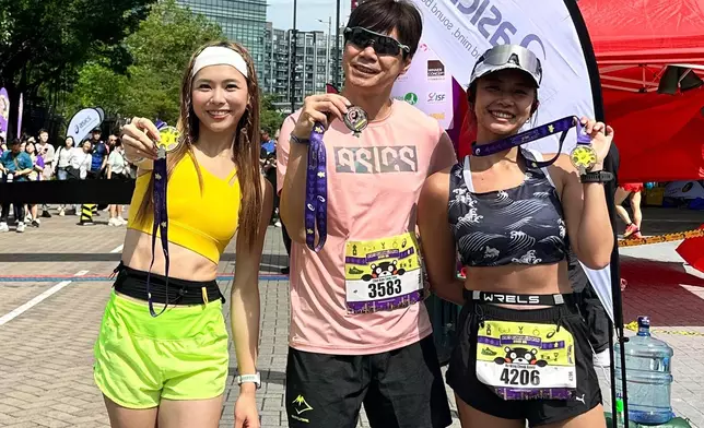 連藝人何沛珈、何泳芍都跟過Tony練跑。（照片由Tony提供）