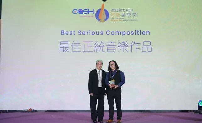 「最佳正統音樂作品」由作曲人李一葦憑《燼》：第二管弦樂素描奪得。