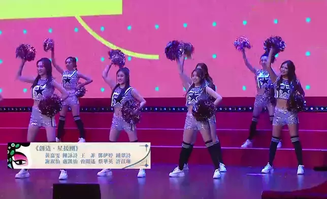 《創造．星援團》安排了精彩的啦啦隊表演。