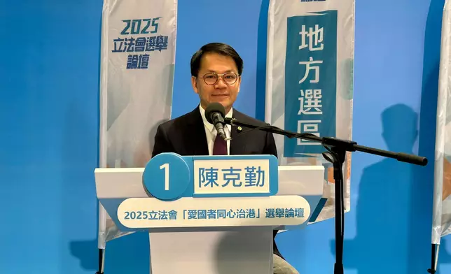 1號陳克勤。巴士的報記者攝