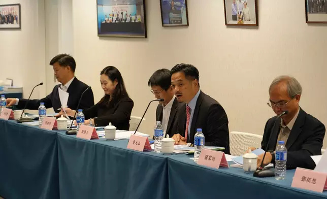 特首政策組拜訪再出發大聯盟，黃元山發言。