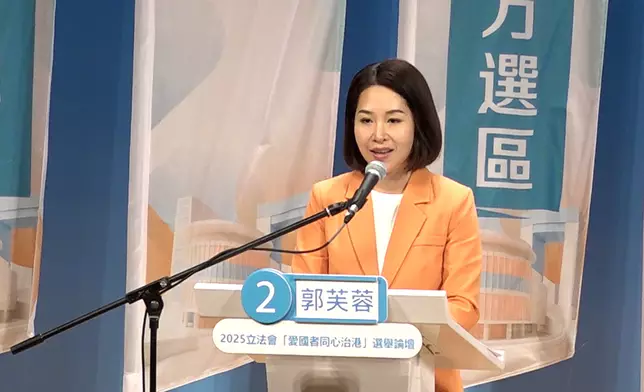 立法會新界西南候選人郭芙蓉。巴士的報記者攝