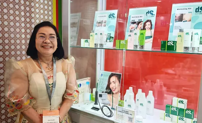 首次參展的菲律賓參展商「Stalder Laboratories」負責人Dina Stalder希望可以藉由本次參展機會，以香港為輻射平台，向外發掘更為廣闊的發展可能。巴士的報記者攝
