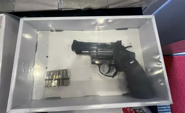 檢獲的懷疑仿製槍械。