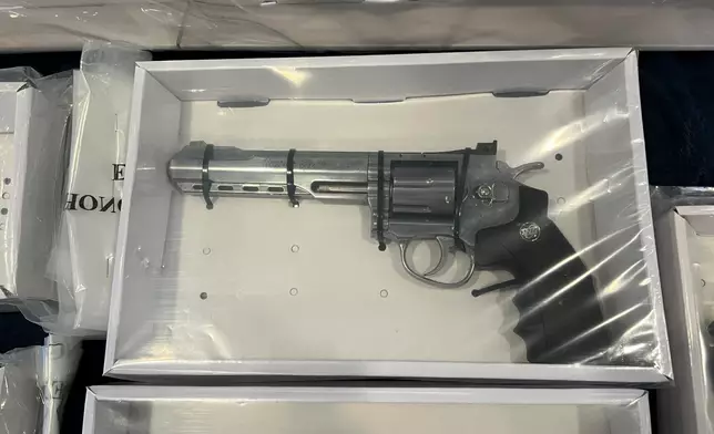 檢獲的懷疑仿製槍械。
