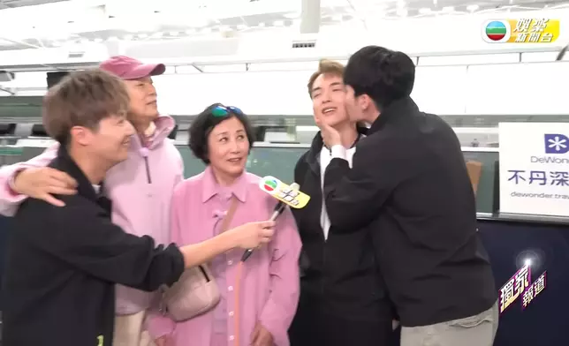 家英哥搞笑點名阮浩棕代阿姐接受「嘉洛香吻」。