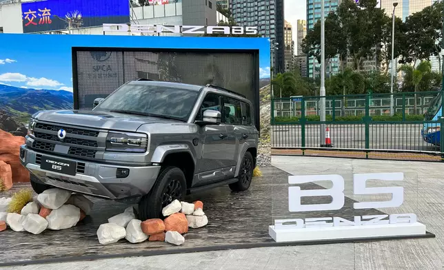 比亞迪舉辦免費戶外車展「比亞迪香港科技周」。巴士的報記者攝