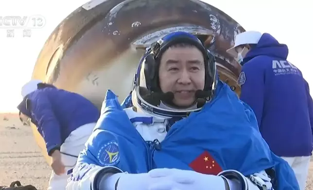 航天員陳冬。央視截圖