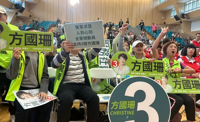 3號方國珊助選團。巴士的報記者攝
