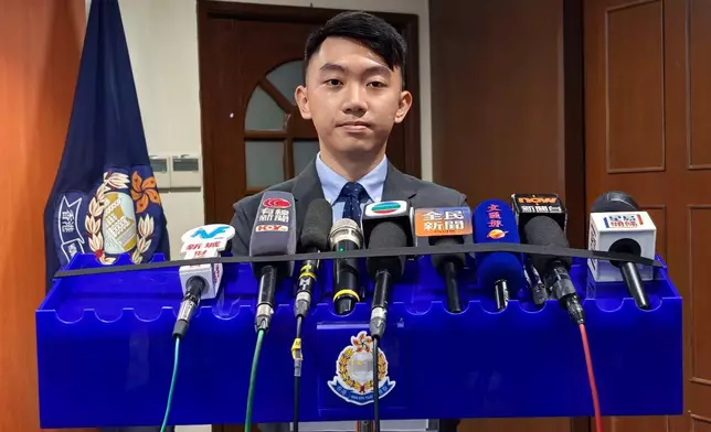 警方旺角警區刑事調查隊督察葉皓霖。