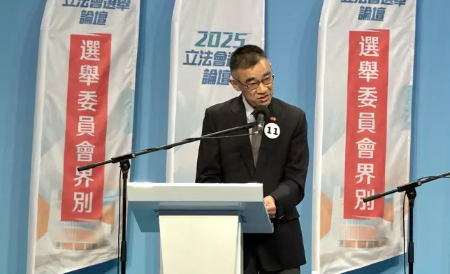 11號候選人蘇紹聰。巴士的報記者攝