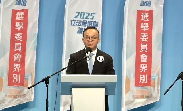 13號候選人柯家洋。巴士的報記者攝