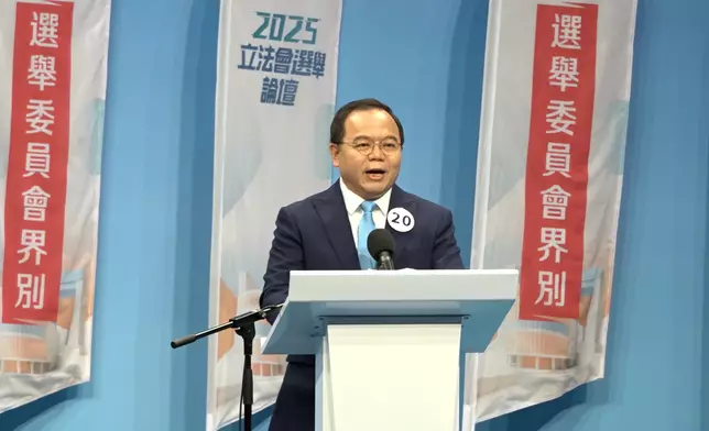 20號候選人陳永光。巴士的報記者攝