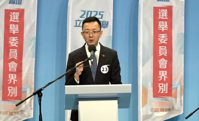 23號候選人馮英倫。巴士的報記者攝