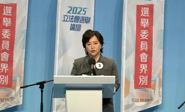 3號候選人文頴怡。巴士的報記者攝