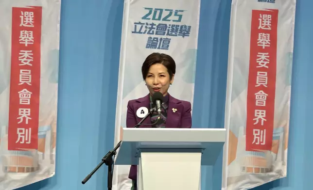 4號候選人伍婉婷。巴士的報記者攝