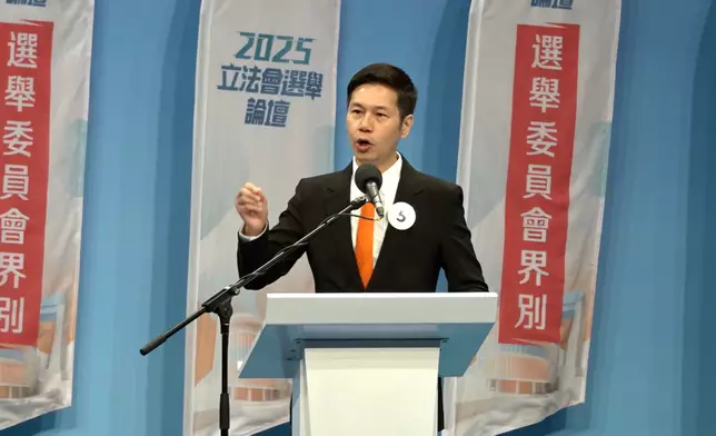 5號候選人吳傑莊。巴士的報記者攝