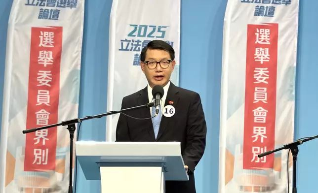 16號候選人吳英鵬。巴士的報記者攝