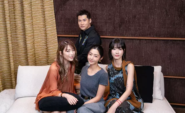 陳家樂三位「情人」—— 現實中的愛妻連詩雅、《不日成婚》系列中的未婚妻衛詩雅，以及廖子妤激罕合體。