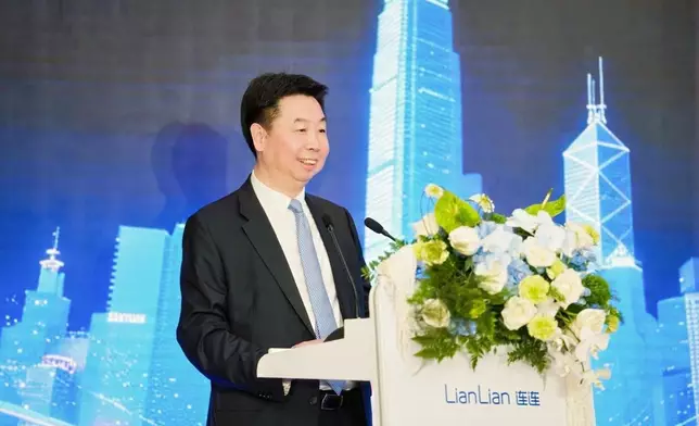 連連數字董事長兼執行董事章徵宇致辭。政府新聞處圖片