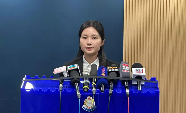 陳敏熹向傳媒簡報案情。