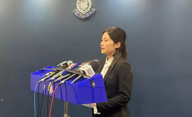 陳敏熹向傳媒簡報案情。