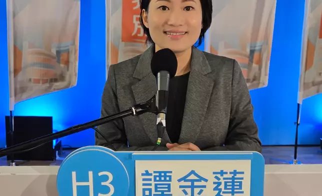 3號譚金蓮。巴士的報記者攝