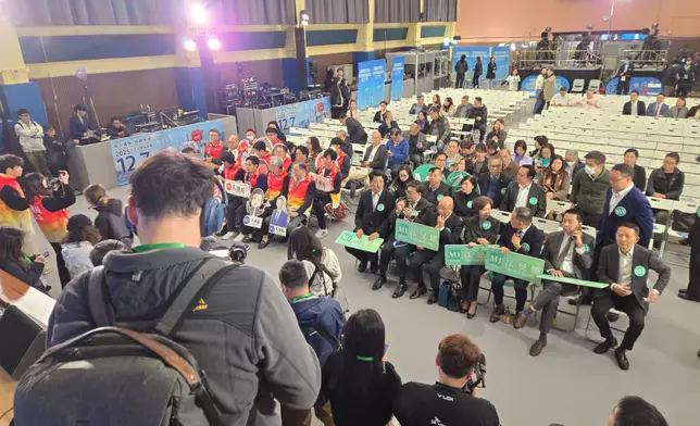 立法會功能界別旅遊界選舉論壇，20日下午在荔枝角政府合署禮堂舉行。巴士的報記者攝