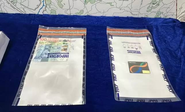 所檢獲的證物。