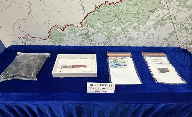 所檢獲的證物。