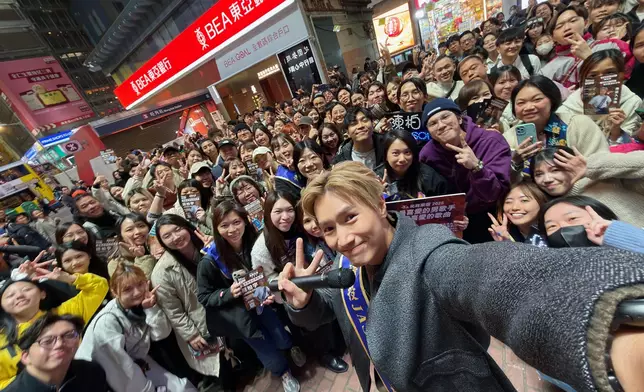 Jason答謝粉絲落力拉票。