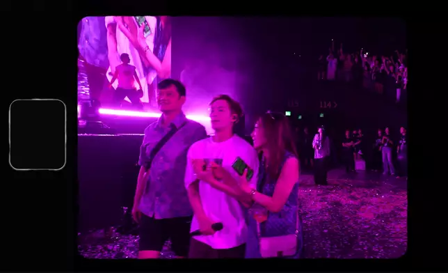 把父母帶到巡演現場，台上互動溫馨有愛。