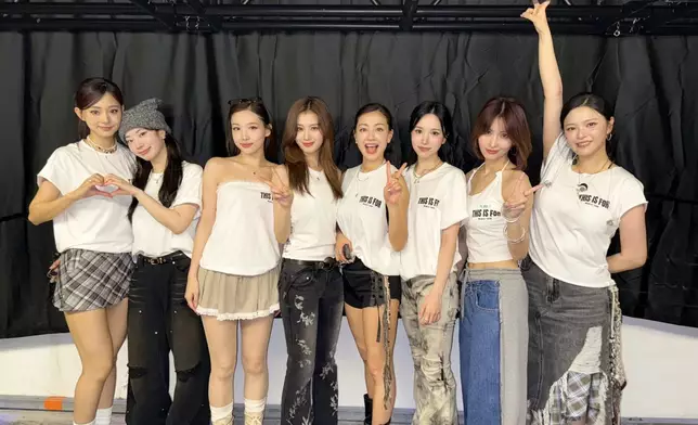TWICE香港啟德演唱會將以8人陣容演出。TWICE官方X圖片
