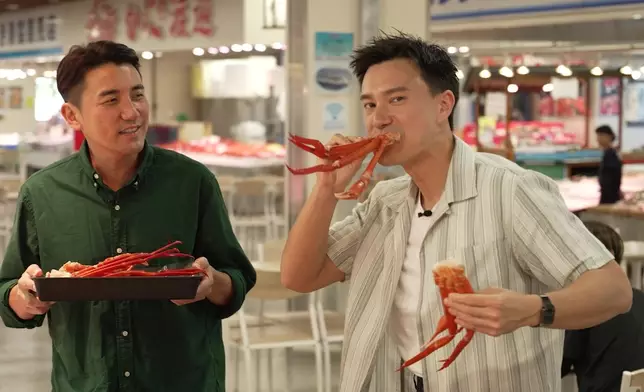 洪永城朱敏瀚帶率先到日本鳥取縣。